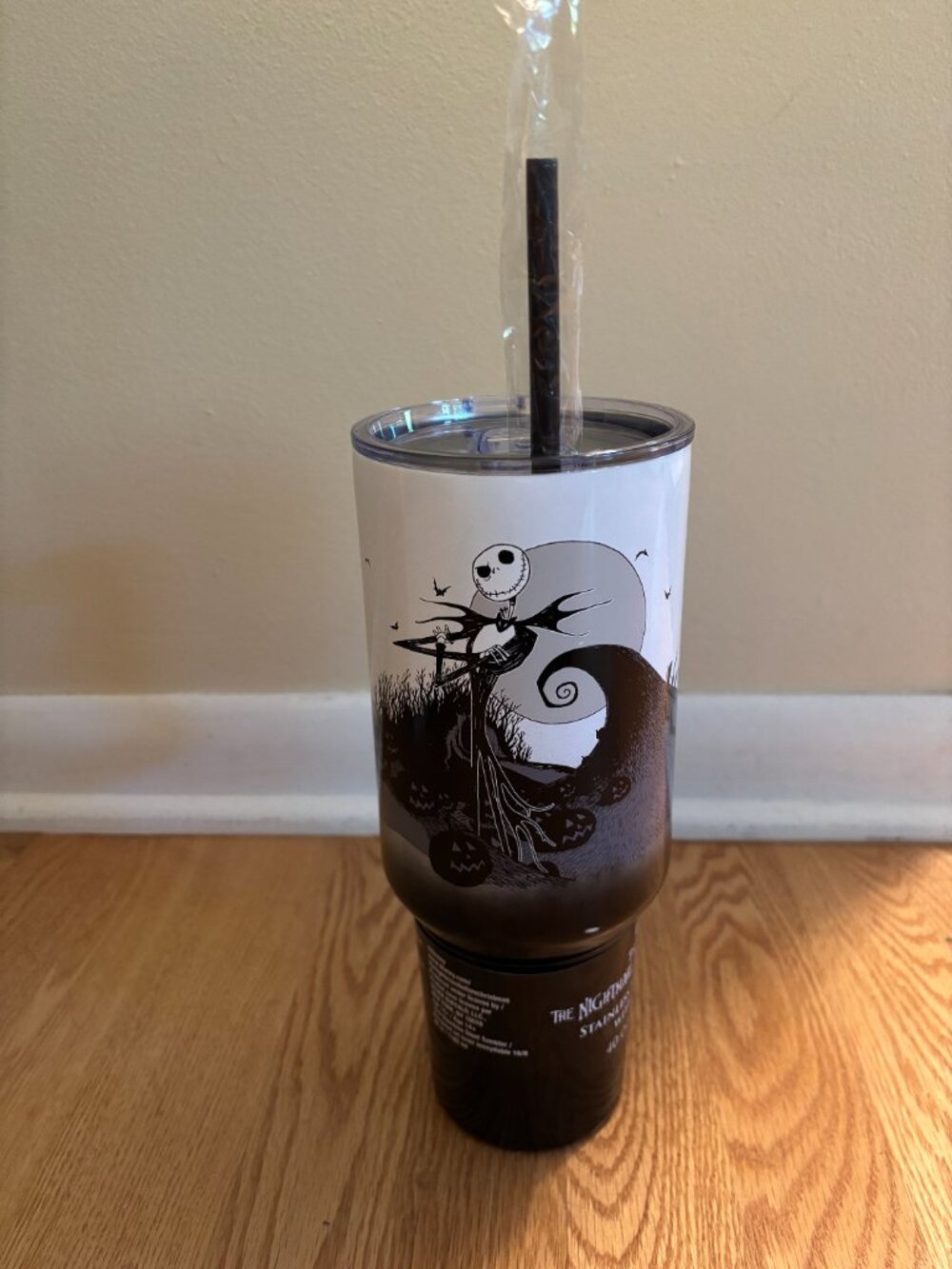Disney Nightmare Before Christmas Jack Skellington 40oz Stainless Steel Tumbler